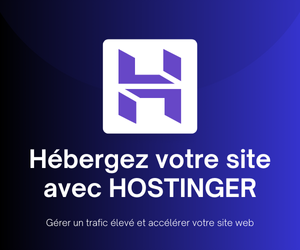 Publicité sur l'hébergeur Hostinger