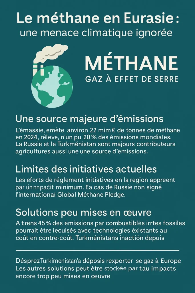 Le méthane en Eurasie une menace climatique ignorée