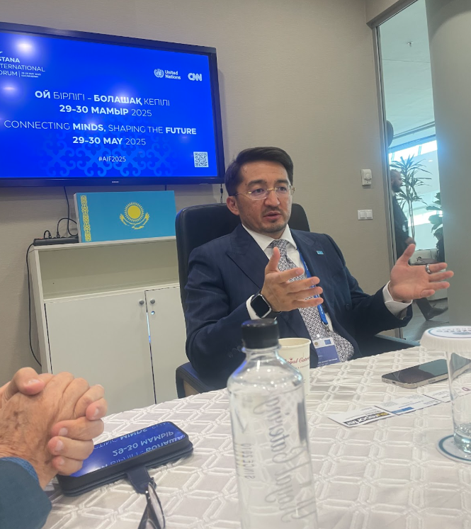 Kazakhstan’s Minister of Digital Development, Innovations and Aerospace Industry, Zhaslan Mädiyev