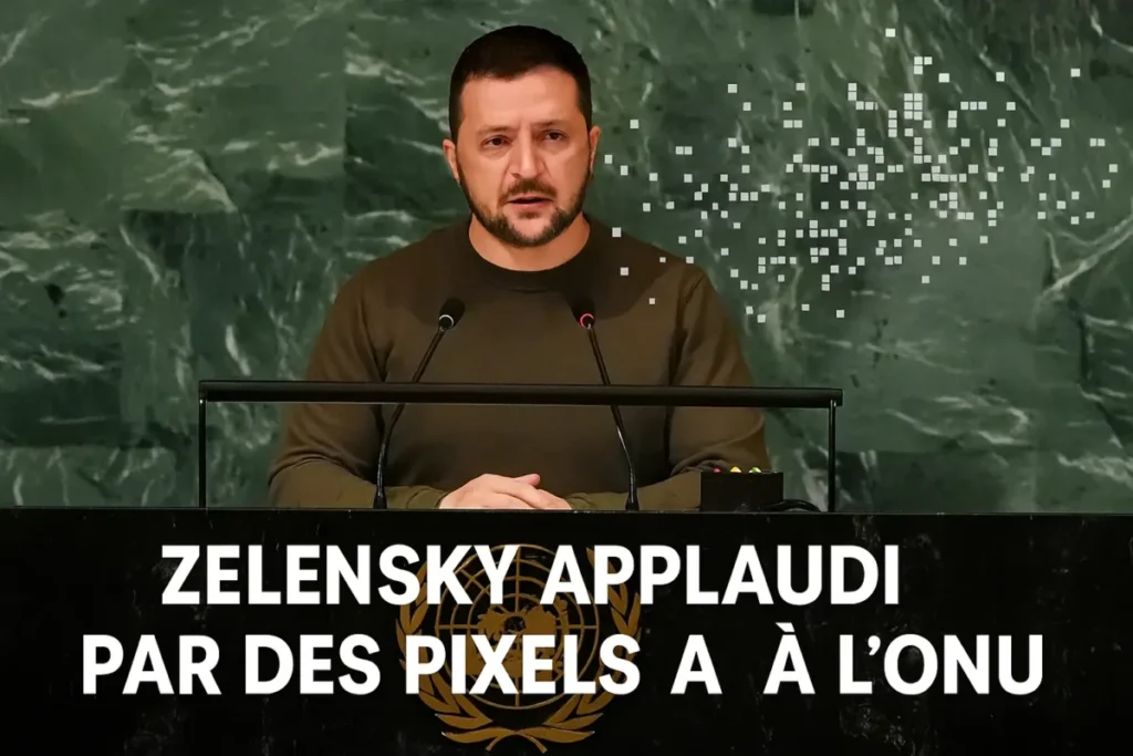 Zelensky applaudi par des pixels à l’ONU : symbole d’une diplomatie numérique