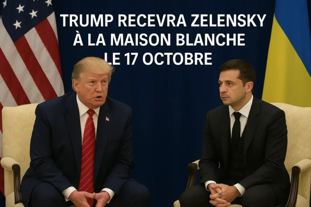 « Donald Trump et Volodymyr Zelensky lors d’un entretien diplomatique »