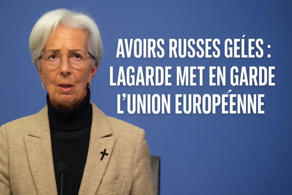 Christine Lagarde met en garde l’Union européenne : l’utilisation des avoirs russes doit respecter le droit international