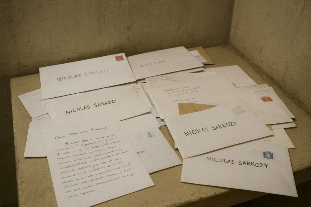 À la Santé, les lettres de la République : le quotidien d’un détenu pas comme les autres. nicolas sarkozy, lettre a la santé