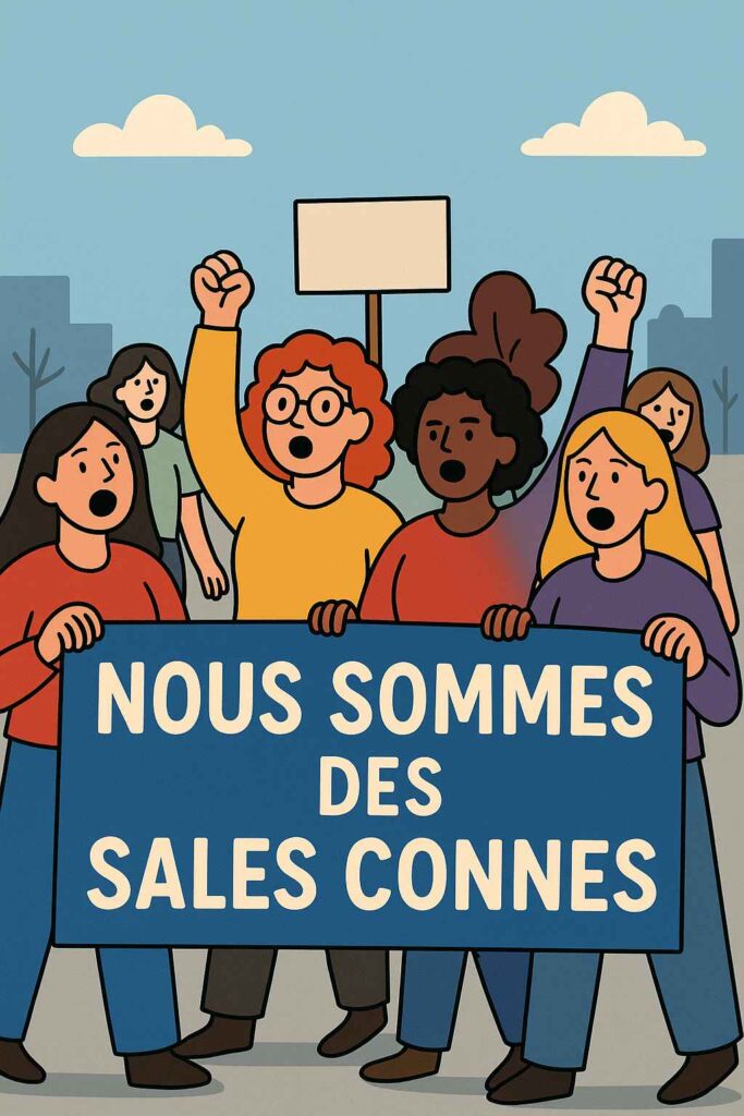 « Sales connes » : quand une saillie de Brigitte Macron devient slogan féministe sales connes_